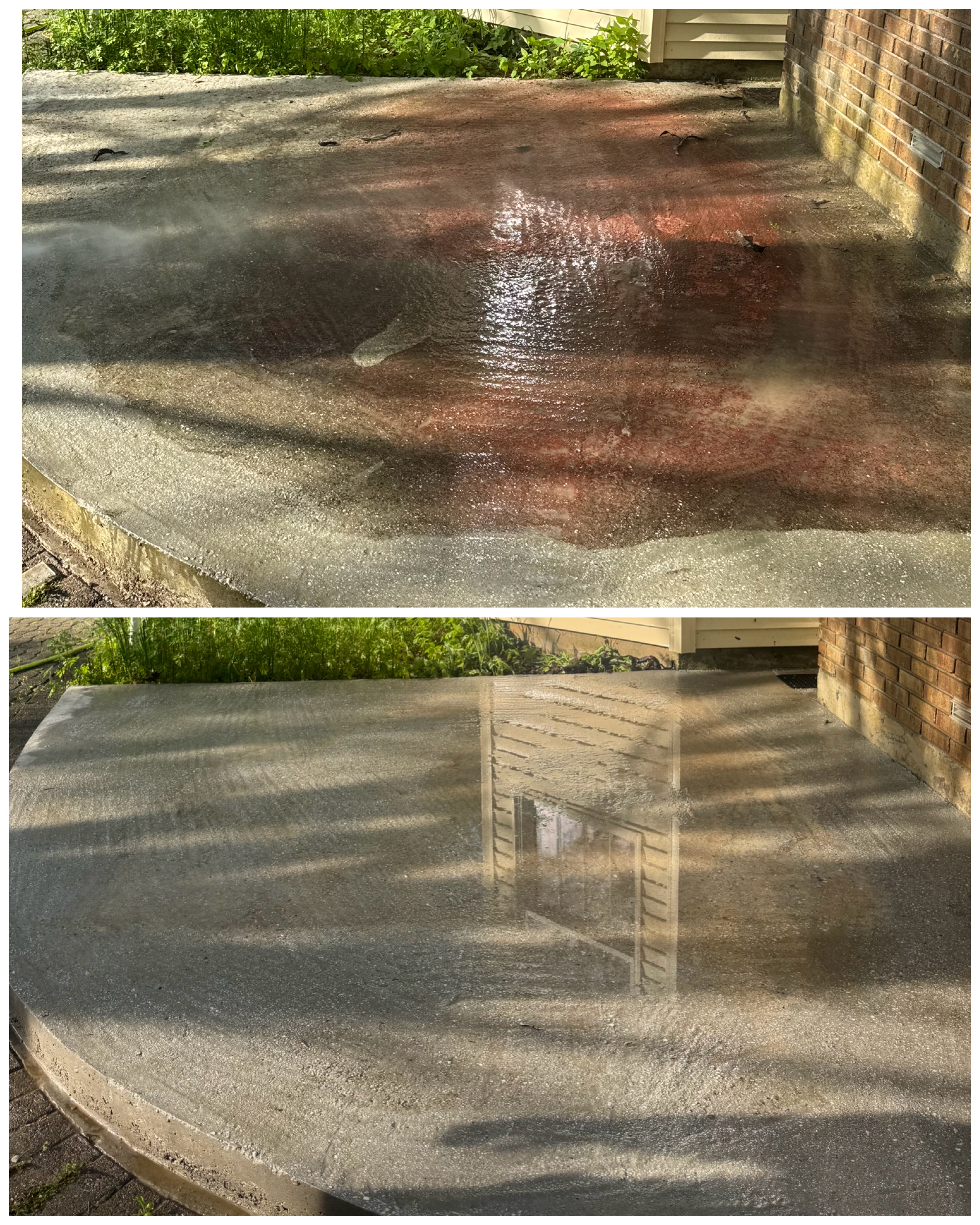 Patio before