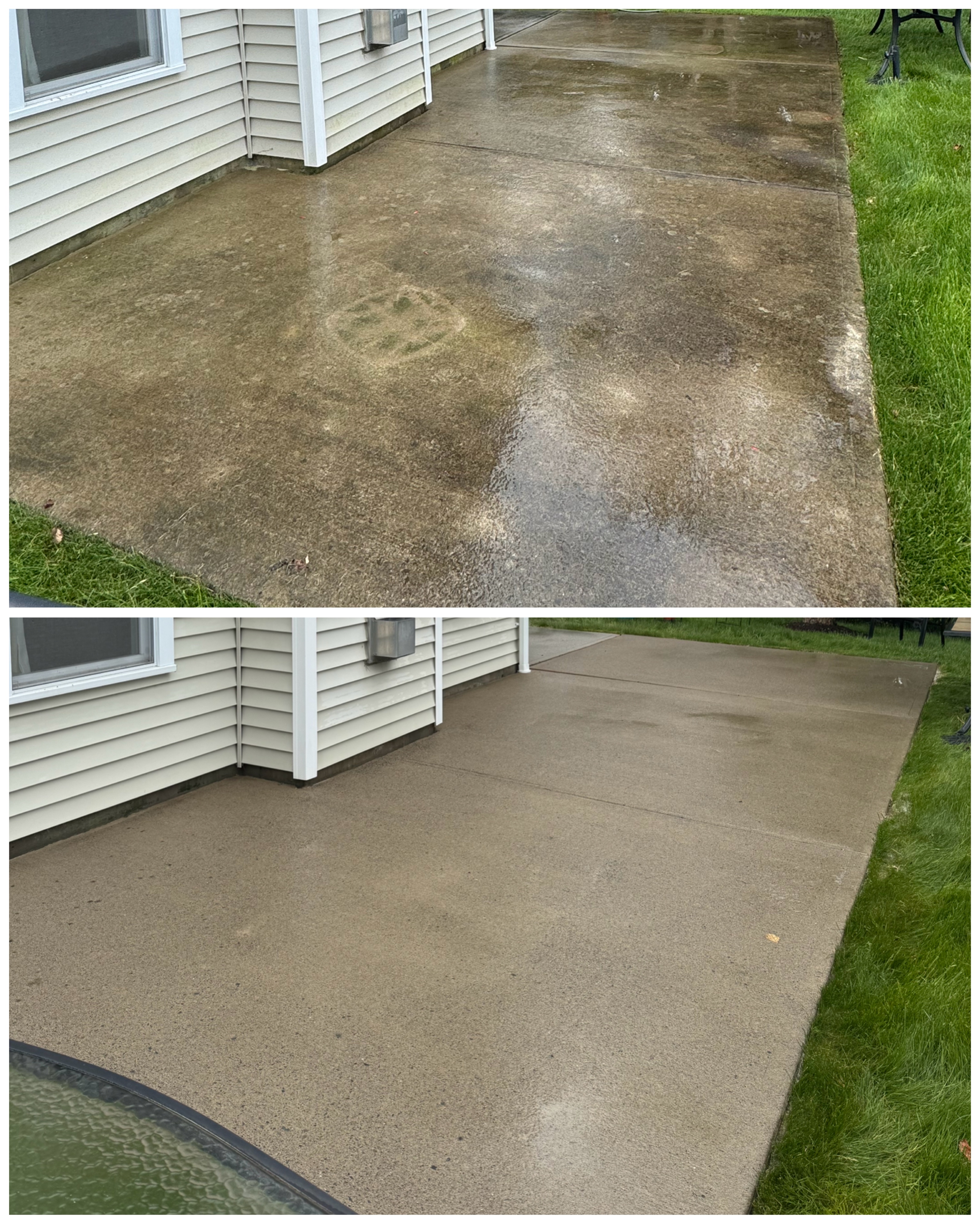 Patio before