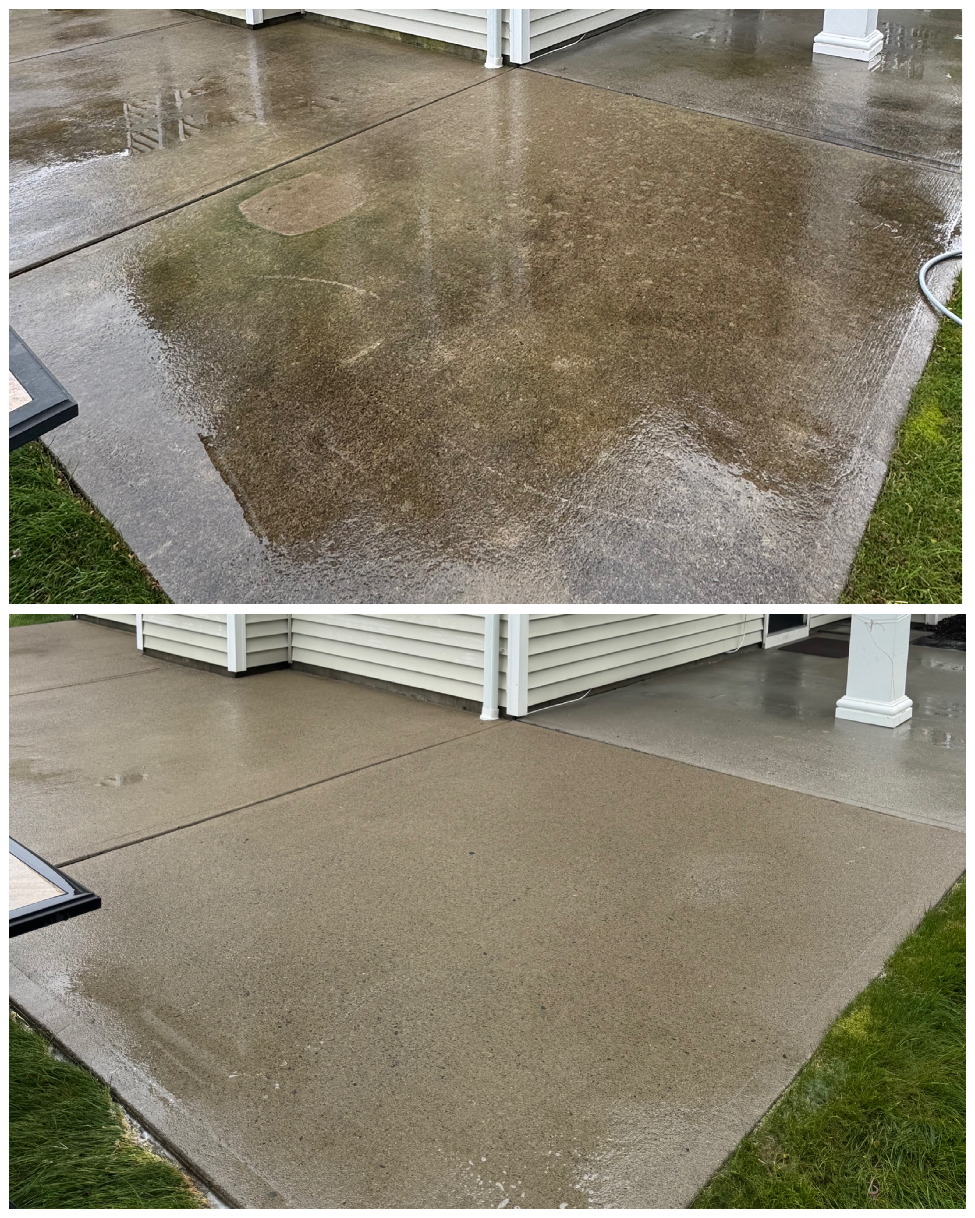Patio before