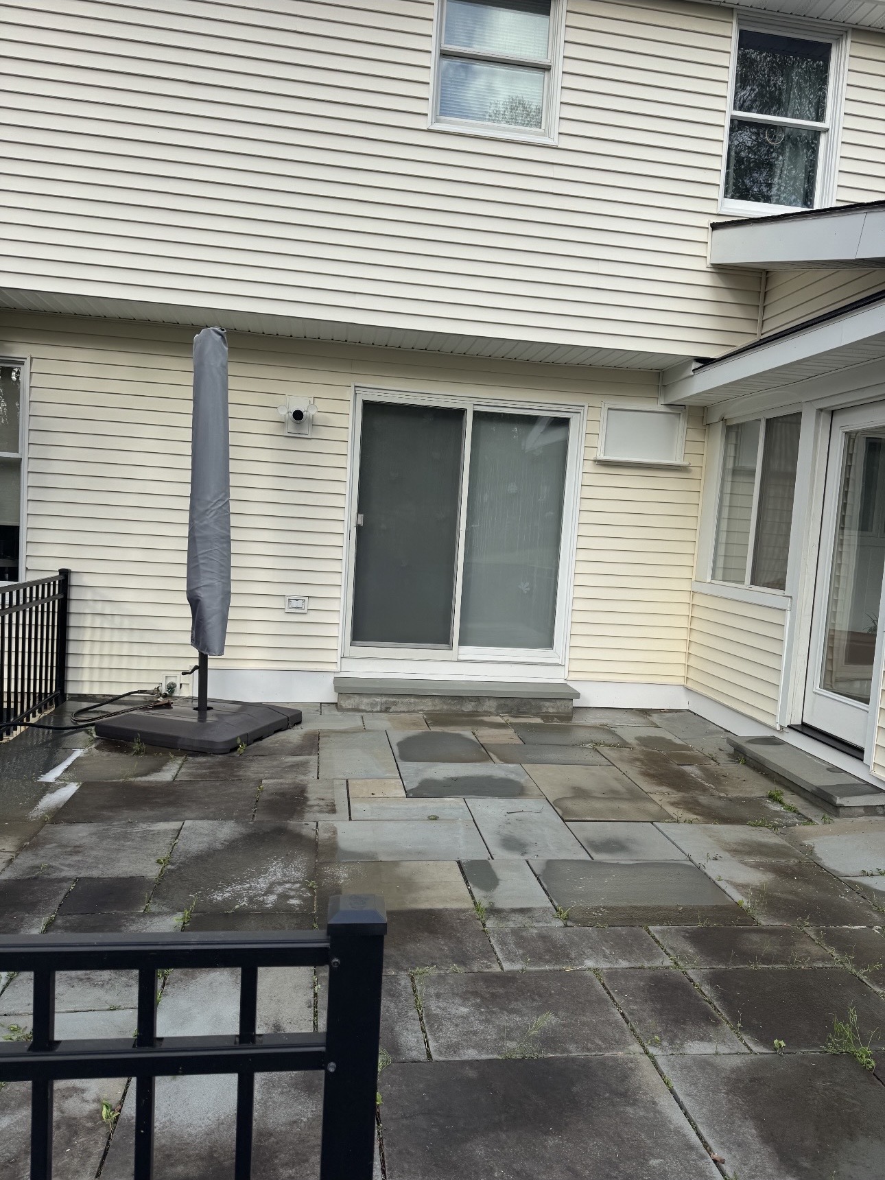 Patio before